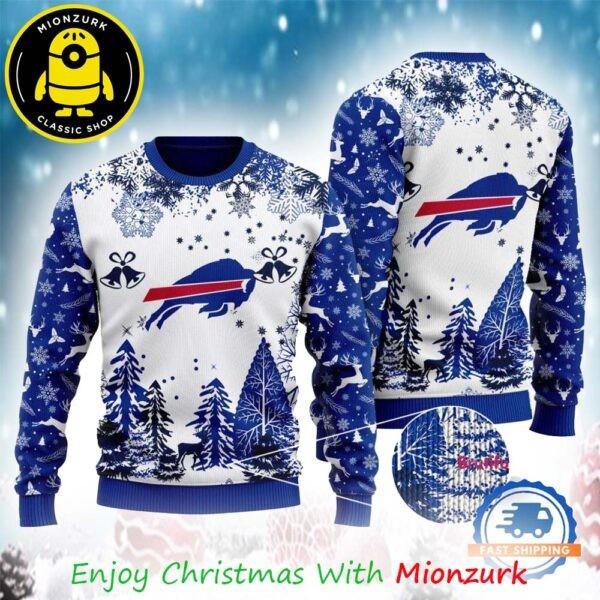 Buffalo Bills Logo Football Team NFL Special Xmas Tree 2025 Ugly Sweater Unisex T-Shirt XXXL