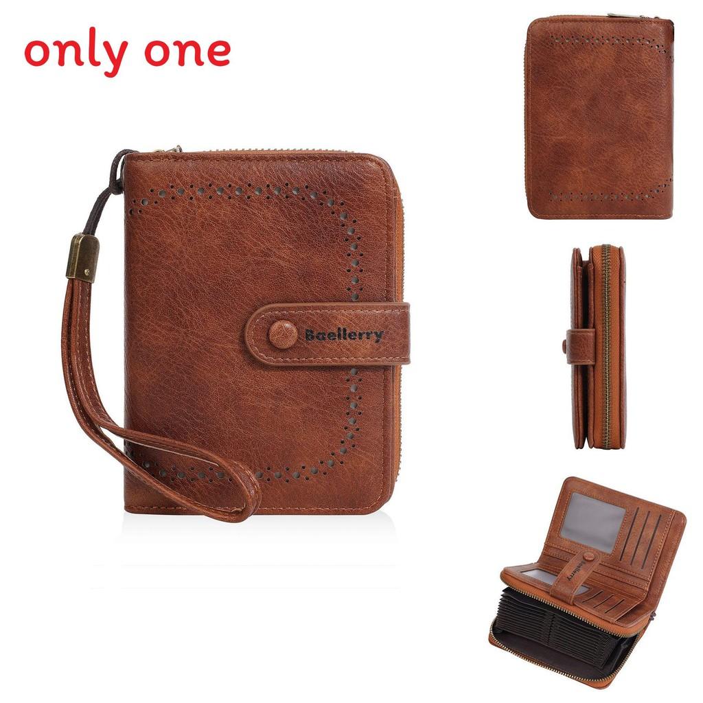 Pu Leather Womens Wallet Card Holder With Antitheft Design For Daily Use