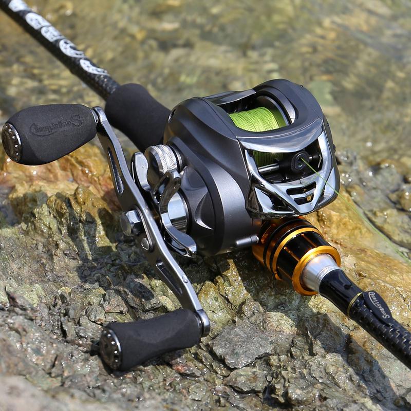 Naviják na rybářský prut a taška Cestovní rybářské hůlky 11+1 BB Baitcasting naviják Sladkovodní okouny Lov kaprů