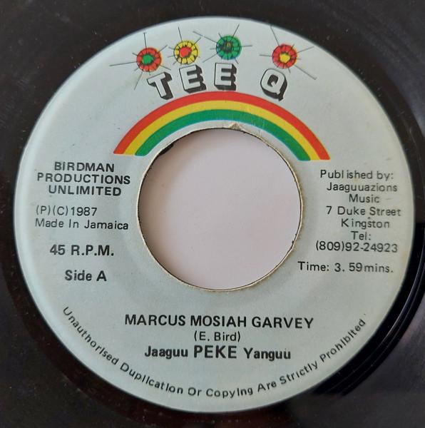 

7inch Record JAAGUU PEKE YANGUU Marcus Mosiah Garvey NONE Tee Q 1987 Jamaica Reggae Ska Dub Used