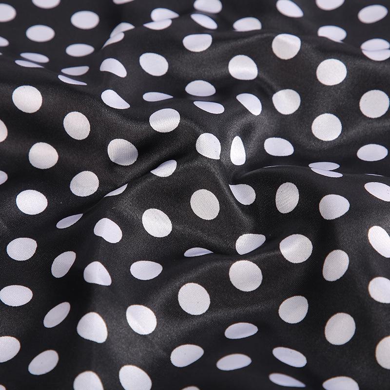 Stylish Polka Dot Satin Fabric for Clothing, Lining, Ribbons, Handbags, Costumes, and Headscarves