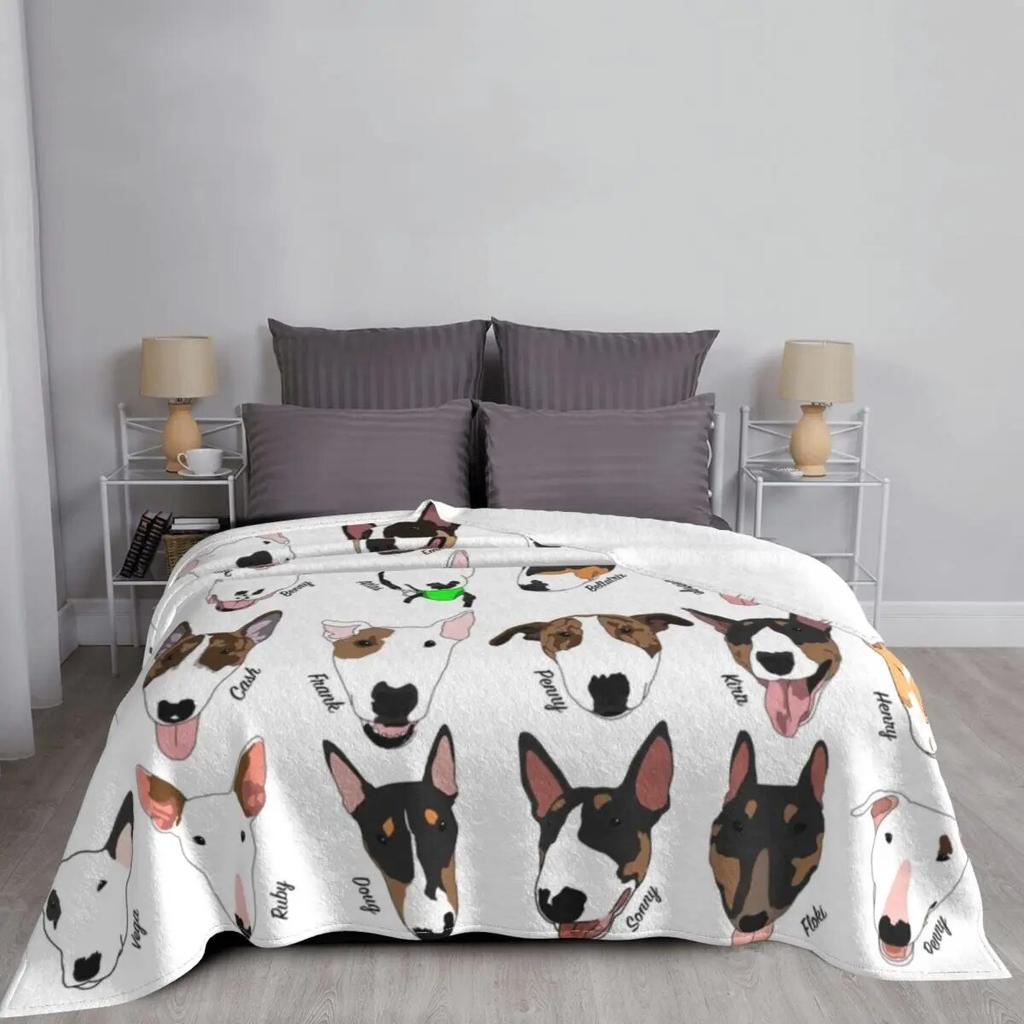Deka Glasgow Bull Terrier Club Fleece Jarní Podzim Zvířátko Pes Měkká deka na pohovku Kancelářské povlečení Přehozy
