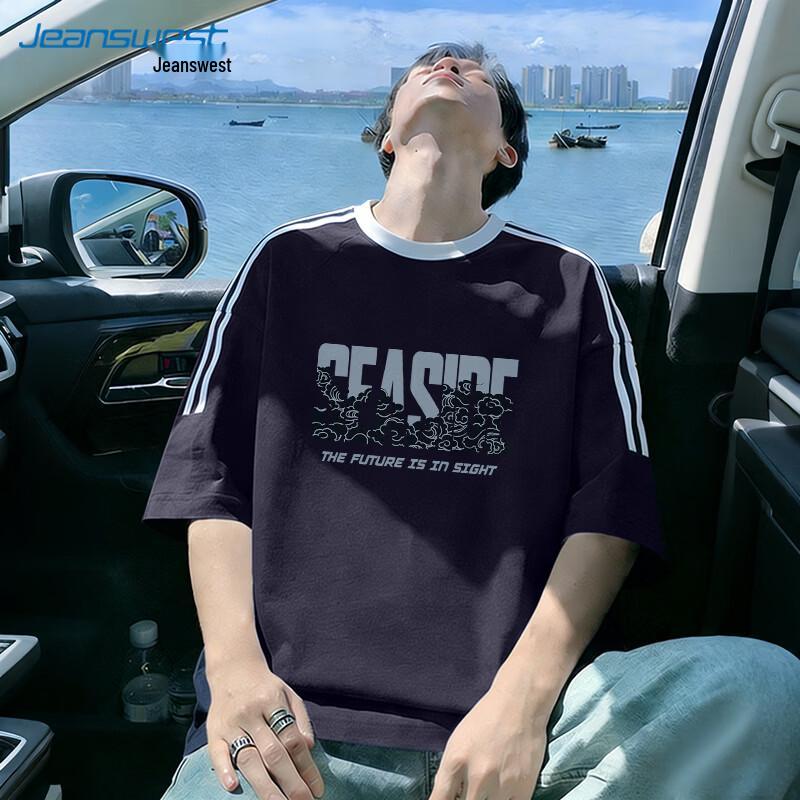 Jeanswest Men s Pure Cotton Loose Fit Short Sleeve T-Shirt 2XL