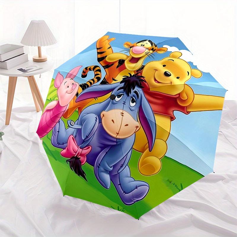 Winnie Puuh, Tigger Automatisches Öffnungs- und Schließschirm, Kompakter Reiseschirm, Leicht und Tragbar, Geeignet für Strand und Pendeln