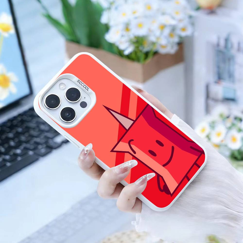 B-Bfdi C-Battle   Phone Case For iPhone 16,15,14,13,12,17,Pro,MAX White Matte Shockproof Cover
