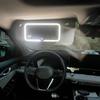 LED Light Cosmetic Mirror for Car Sun Visor One Button Opening Fill Light Mirror for Vehicle