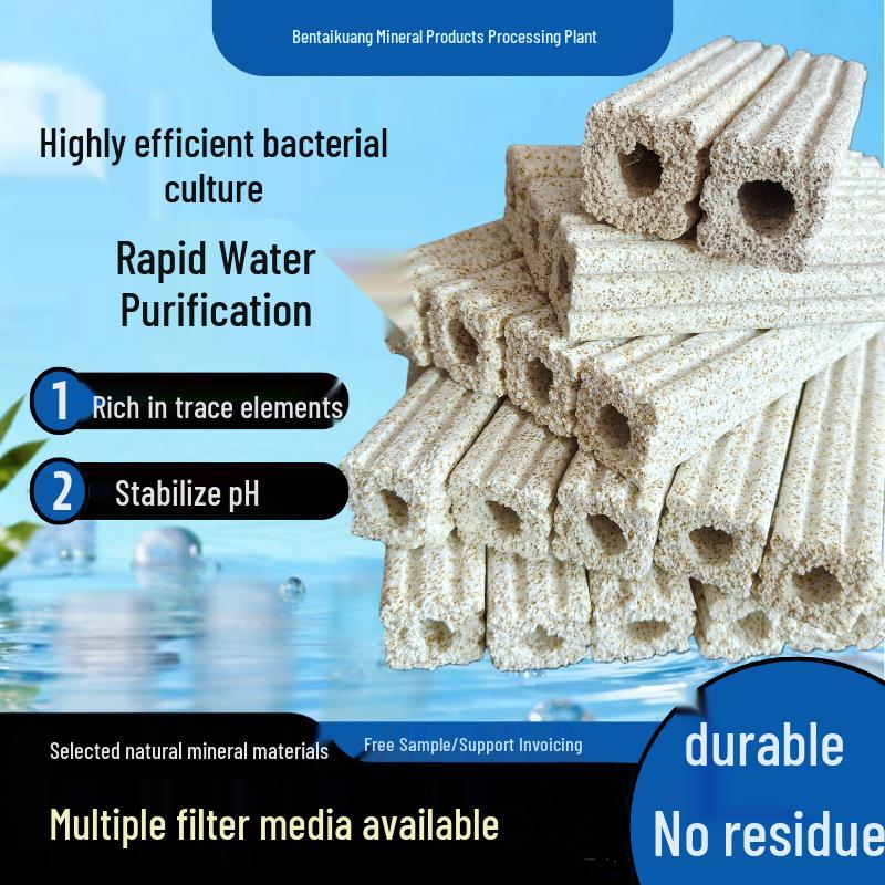 Porous Ceramic Bacteria House Filter for Aquariums - Enhances Water Purity