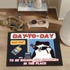 Funny Cat Dog Pet Dining Basin Diatom Mud Floor Mat Bathroom Living Room Kitchen Entry Carpet Water Absorbent Non-slip Foot Mat