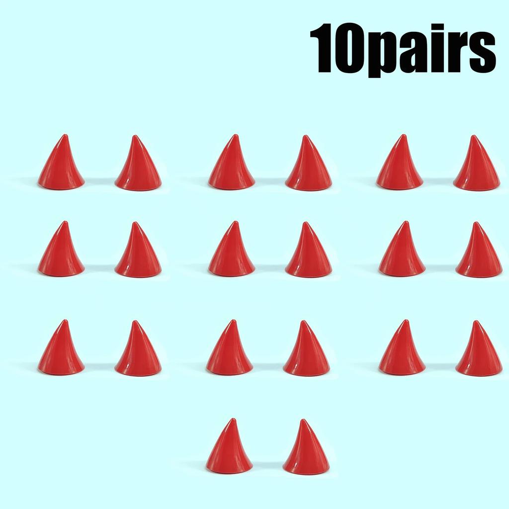 1-20 Pairs of Motorbike Helmets Male and Female Models Devil Horns Decoration E-bike Helmets Suction Cup Decoration