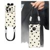 Polka Dot Panda for IPhone 16 Phone Case 15pro for Apple 16ProMax Couple Model 14 with Lanyard 13