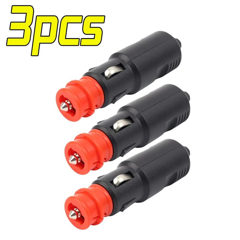 Universal 12V-24V Car Cigarette Lighter Plug Socket Power Plug Connection Cigaret Socket Adaptor Male Plug Accessories