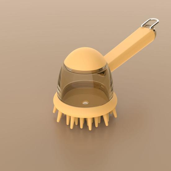 Pet Bath Brush with Shampoo Dispenser Dog Shower Brush Gentle Massage Pet Brush for Dogs And Cats Bath Shower Tool