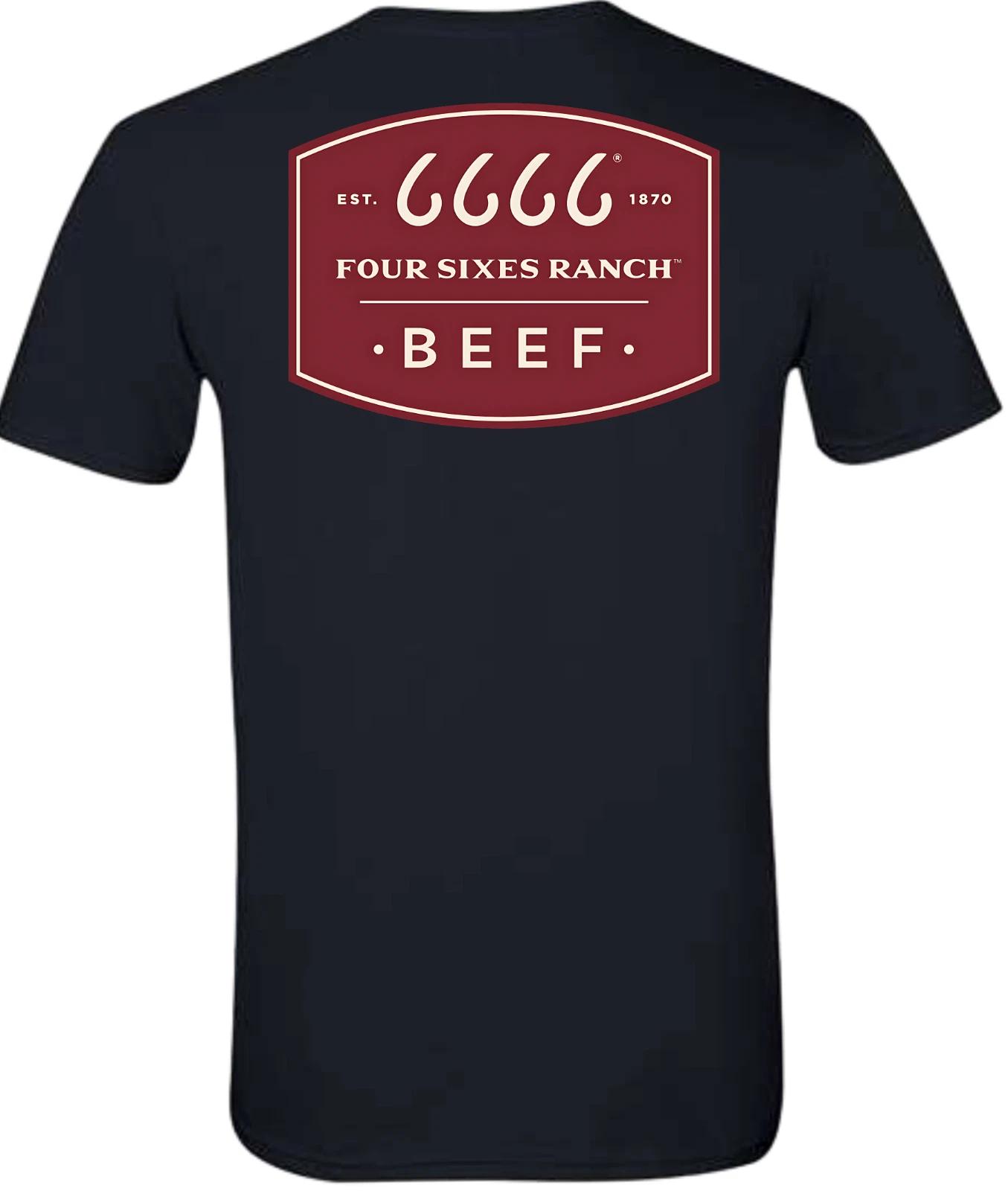 Four Sixes Beef Short Sleeve T-Shirt S