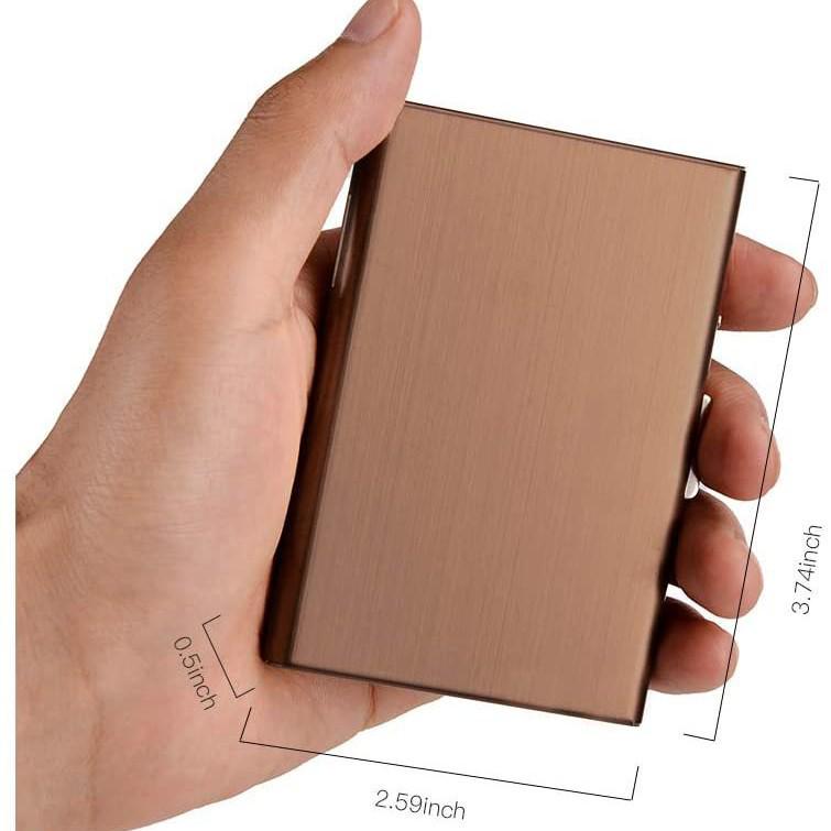 Stainless Steel Anti-Theft Accordion Card Wallet & Business Card Holder