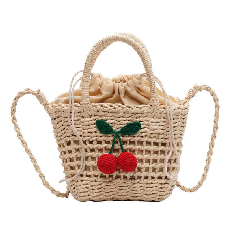 2024 Trendy Handmade Woven Beach Crossbody Straw Bag for Women