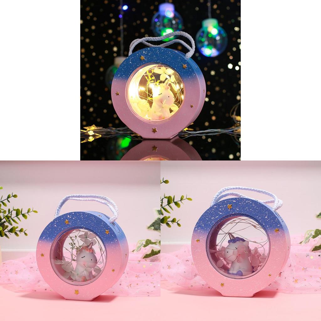 Lamp Night Warm Light Battery Powered 2 Style Cartoon Cute Shaped Unicorn