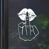 Give You a Kiss Like a Middle Finger Creative&funny Stickers for Cartoon Fans&lover,high Quality for Car Trucks Motorcycles