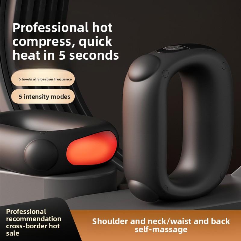 Vibration Massage Ring, Fascia Massage Roller for Neck & Shoulder, Mini Yoga Massager