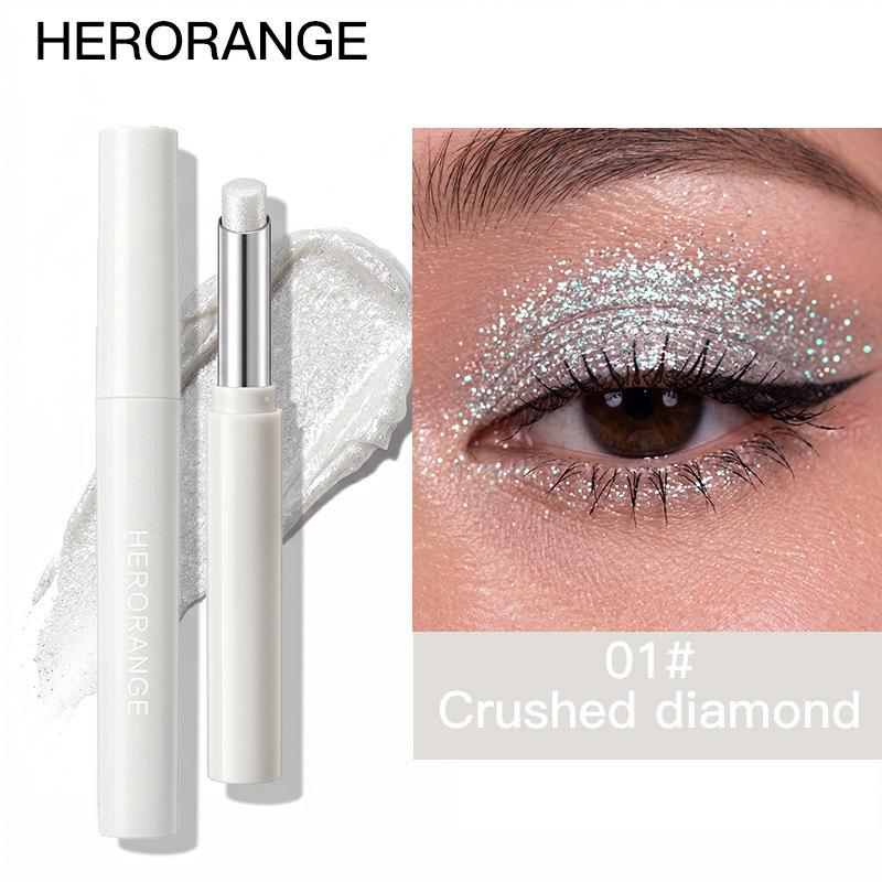 Dynamic Luminous Highlighting Eyeshadow Pencil: Waterproof, Sweatproof, Long-lasting, Pigmented, Super Shimmer, Versatile. 1g