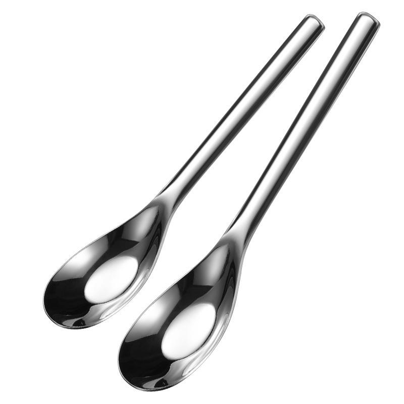 316 Stainless Steel Cute Children's Yuanbao Soup Spoon with Deepened Head and Thickened Handle