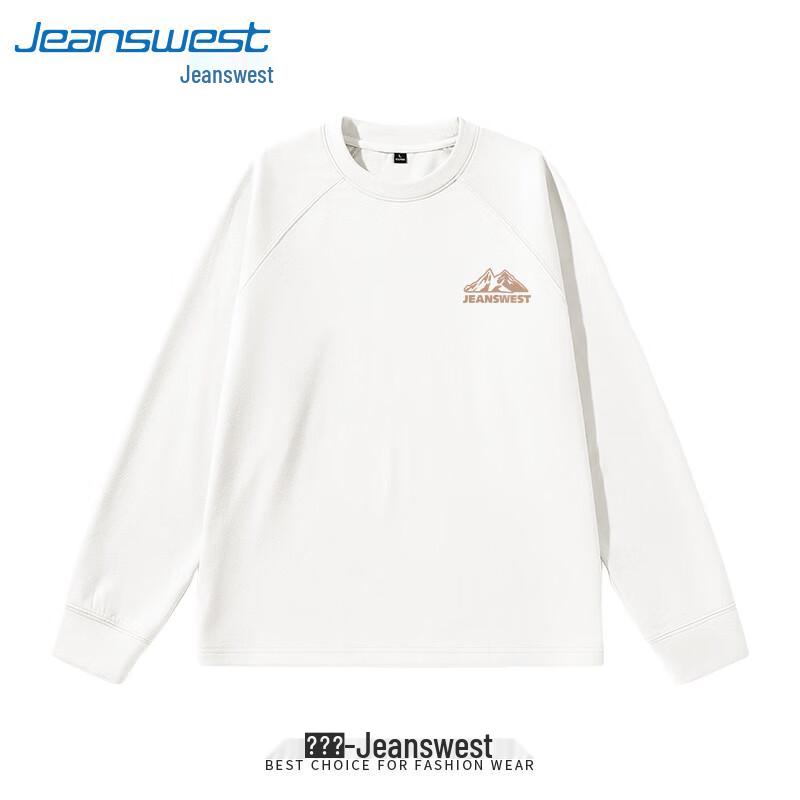 Jeanswest Men's Fleece-Lined Raglan Long Sleeve T-Shirt