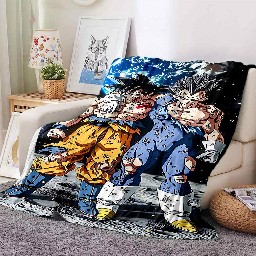 1pc Saiyan, Blanket Soft All Season Throw with Vibrant Design, Perfect for Home, Travel, and Gifts, Ideal for Naps and Camping