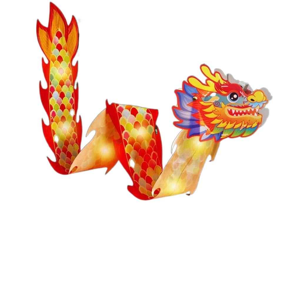Handheld Children's Loong Lantern Handmade Dragon Lantern Dance Cute Mid-Autumn Festival Lamp  Gift
