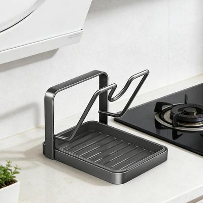 Adjustable Chopping Board Pot Lid Holder Carbon Steel Practicality Drain Durable Home Countertop Shelf Kitchen Shelf