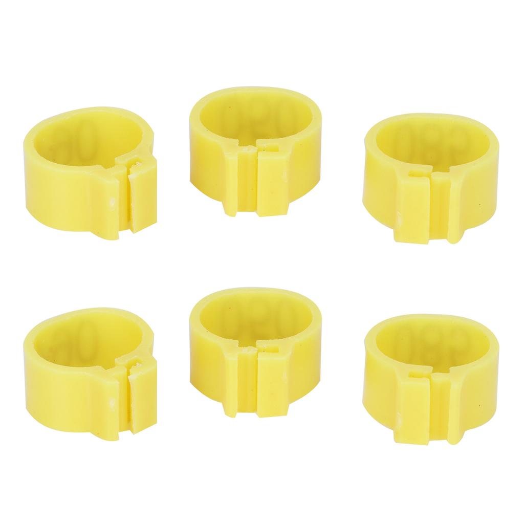 100Pcs Bird Foot Rings Bands 10mm 001-100 Numbered Pigeons Identify Clip Poultry SupplyYellow