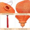 12 inches Vietnamese Lantern Oval Paper Party Decortion Oval New Year Lantern Birthday Lantern Fabric 3D an Style