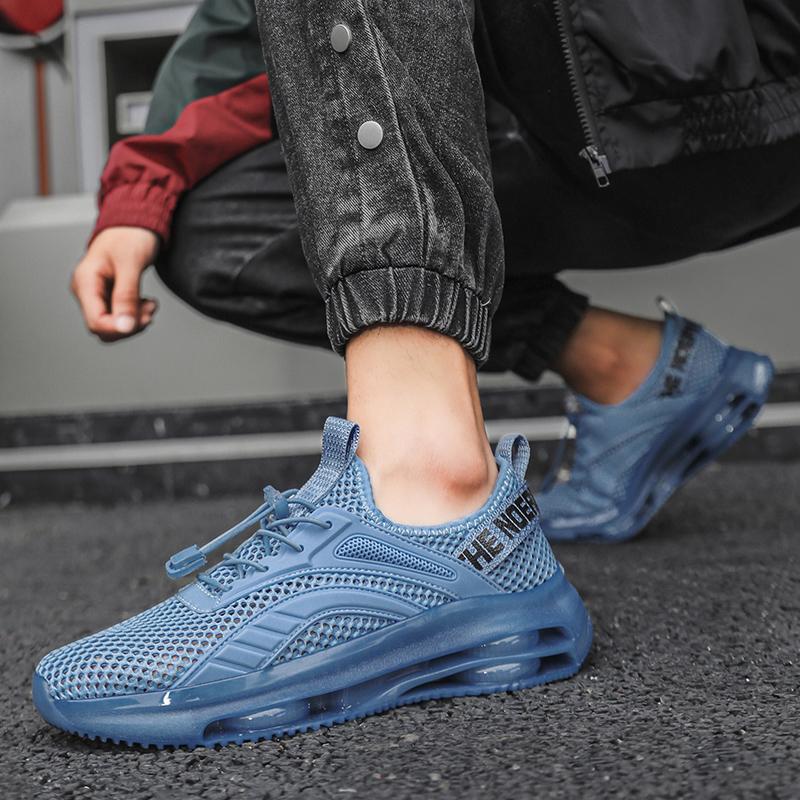 summer new air cushion men's shoes Breathable mesh surface fashionable shoes Fashion student casual sports shoes