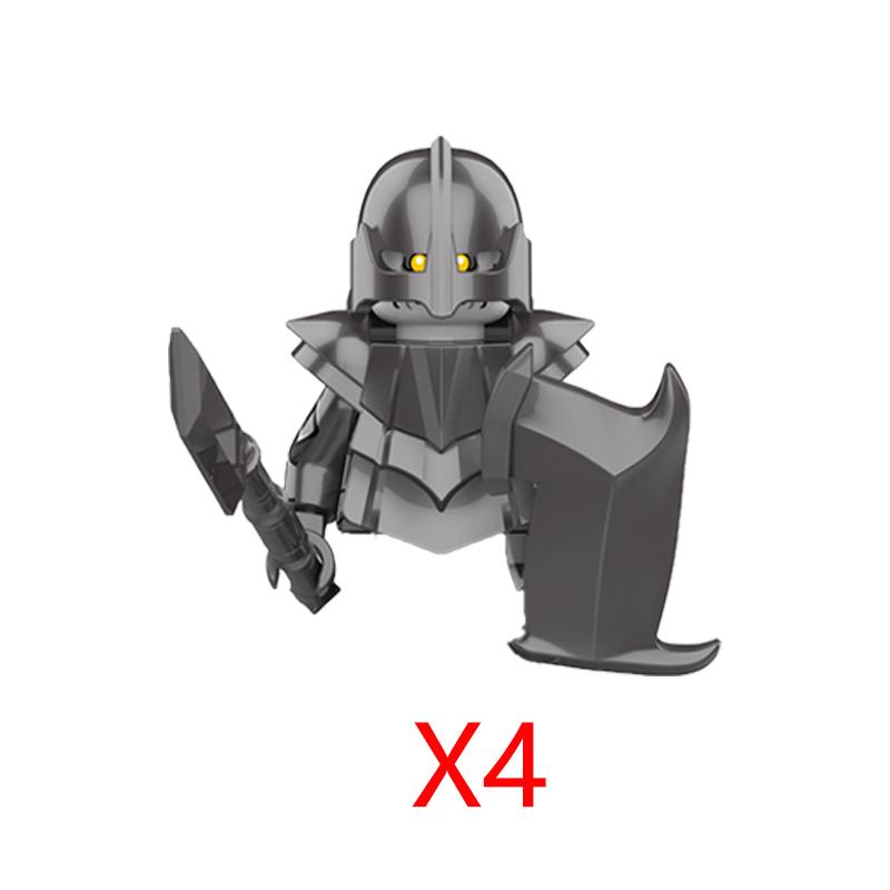 Military Building Blocks Solider Figures Movie Science Fiction Series Weapons Shield Knight Toys Gifts Medieval Mini Bricks MOC