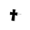 Retro Classic Black Cross Oil Drip Earings for Men Women Punk Gothic Zinc Alloy Fashion Earings Zircon Unisex Accessories Gift