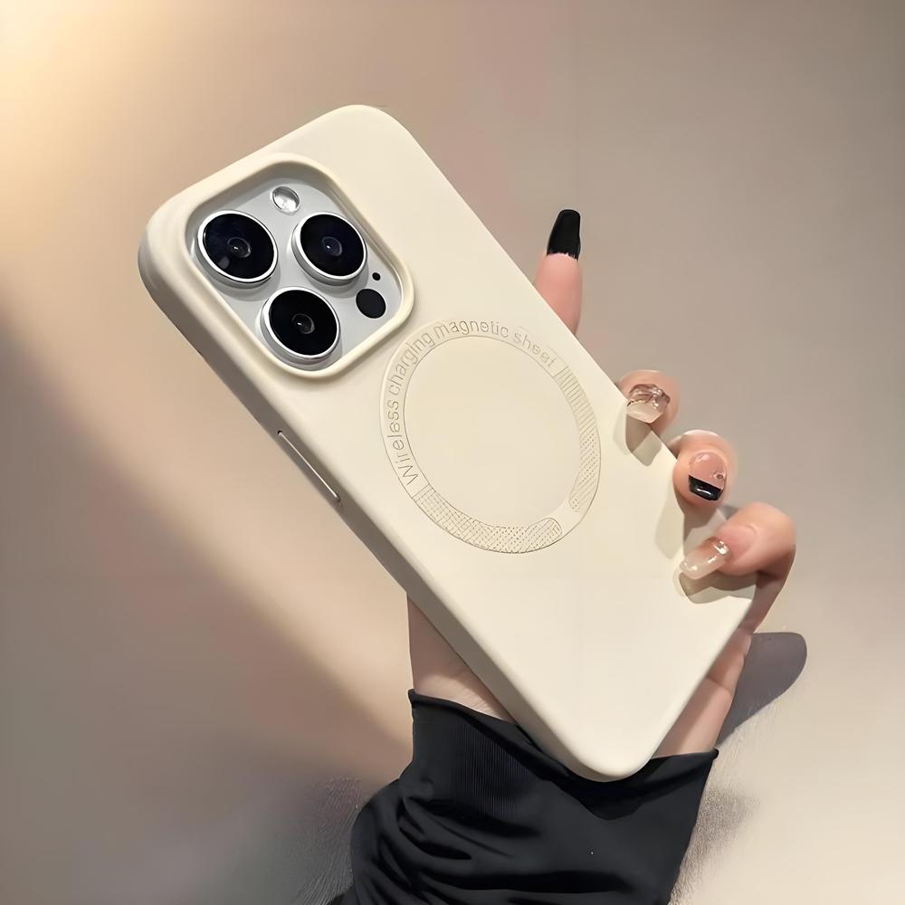 MagSafe Liquid Silicone Phone Case for Apple iPhone 16Promax - Mykt silikon, fallbestandig telefondeksel for Apple iPhone 16/15/14/13/12/Pro/Promax