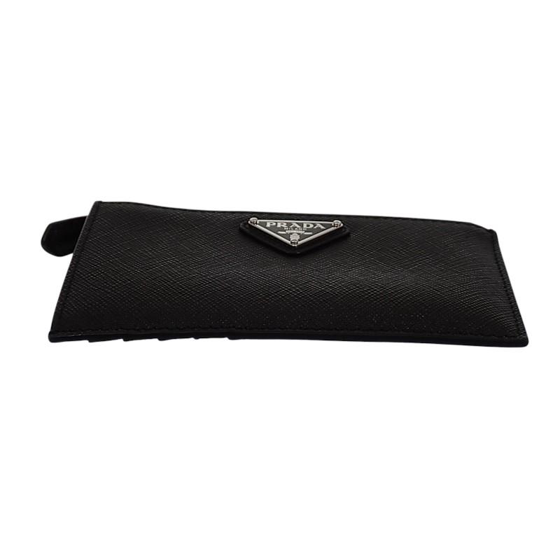 PRADA  1MC086_QHH_F0632 Card Case black Safiano Women