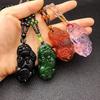 Versatile Long Pixiu Rose Quartz Necklace: Wealth, Luck & Personality Pendant for Autumn/Winter