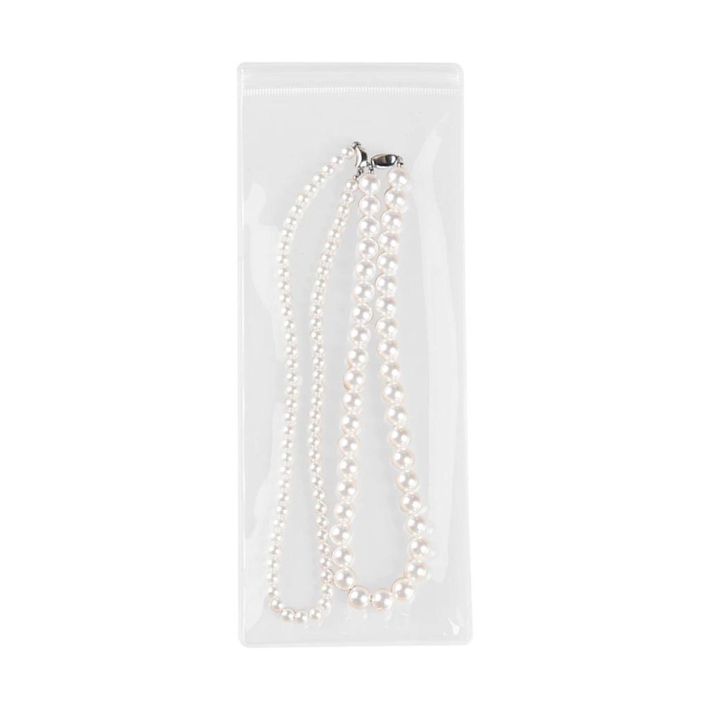 Anti-Oxidation PVC Jewelry Self-Sealing Dustproof Storage Bag for Necklaces and Bracelets.