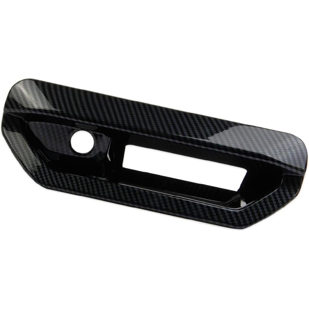 Korlot Carbon Fiber Car Rear Trunk Door Handle Cover Trim for Hyundai Santa Cruz 2022-2026