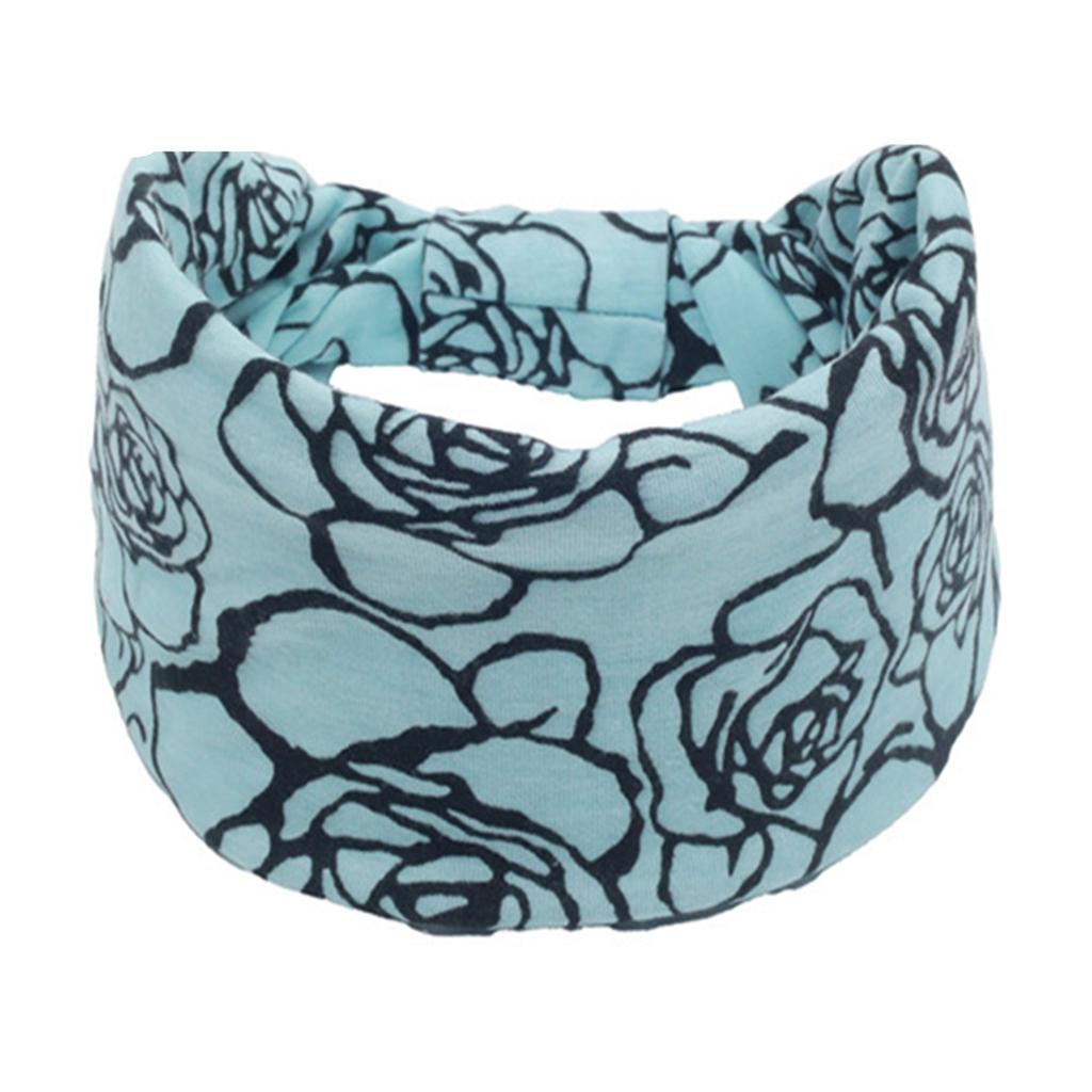 Bohemian Cashew Yoga Übung Stirnband Anti Schweiß und Feuchtigkeit Absorbieren Elastische Baumwolle Stirnband Knoten Stirnband