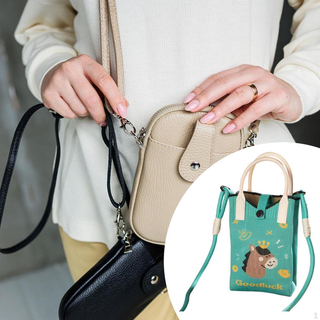 Crossbody Bag Shoulder Mini Phone Handbag with Festive Design And Polyester Material