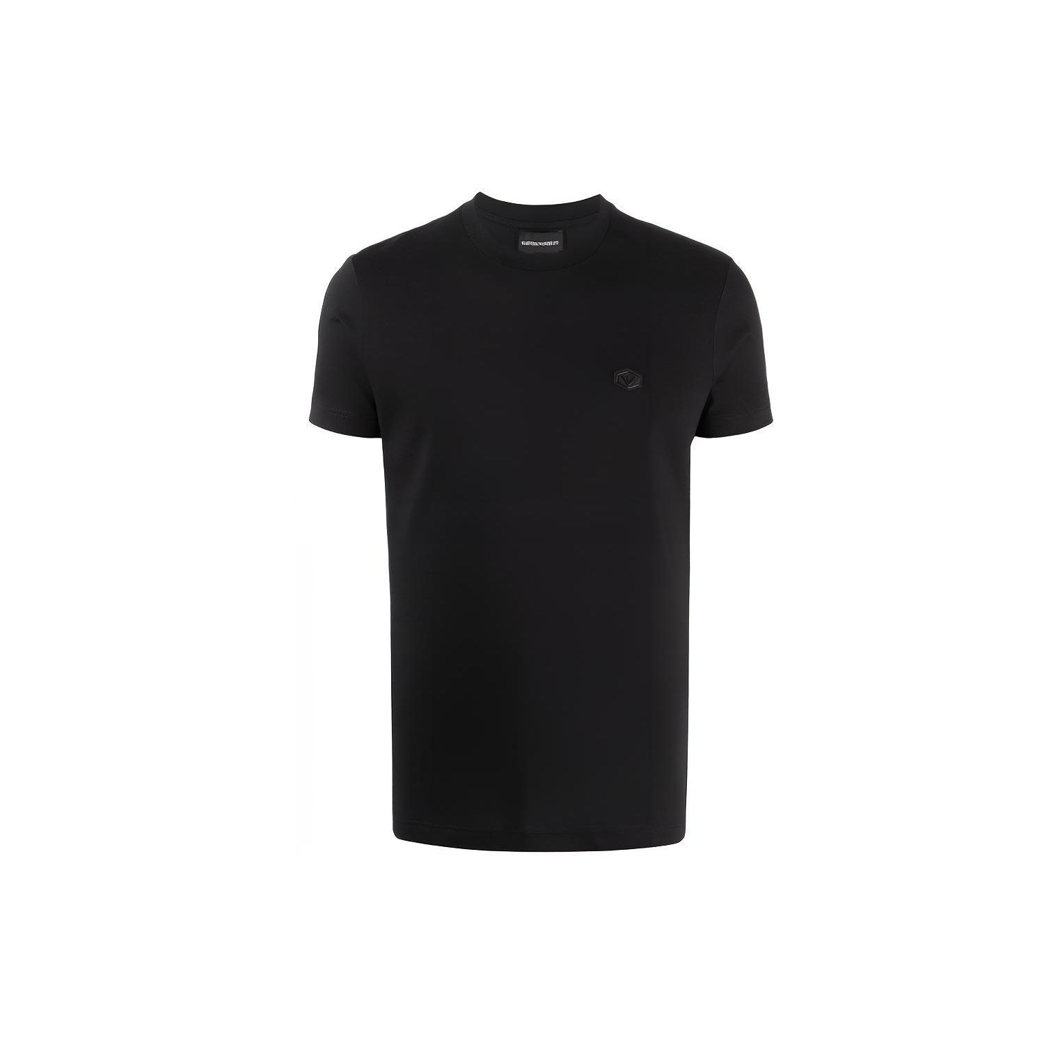 Emporio Armani FW21 Logo Appliqué Casual Short Sleeve T-Shirt Men Tops Black 8N1TQ61JRGZ0999 S
