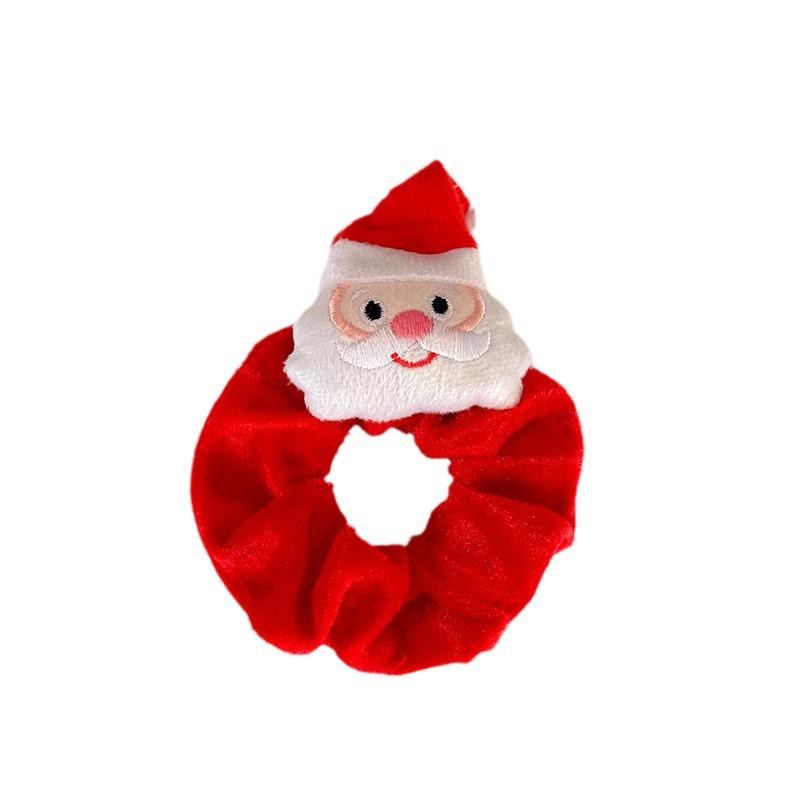 Rentier Weihnachtsscrunchie: Hochwertiges elastisches Haarband für Frauen, Festliche Kopfbedeckung E18