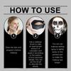 Halloween Black and White Foundation Paint Cream Easily Covers Skin Tone for Clown Makeup Effect
