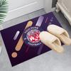 1PC Toul-ouse Crest Design Floor Mat for Living Room, Game Rooms, Office, Bedroom, Office Floor Mat Playful Design, Christmas Fan Gifts