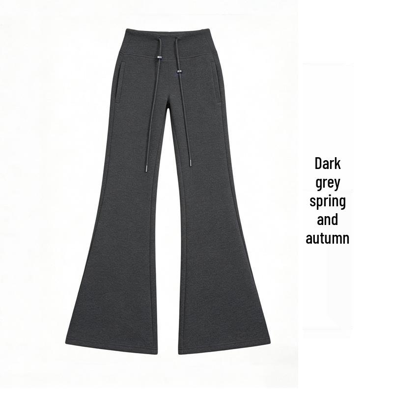 2026 Spring Korean Style Drape Air Layer Maternity Flare Pants 4XL