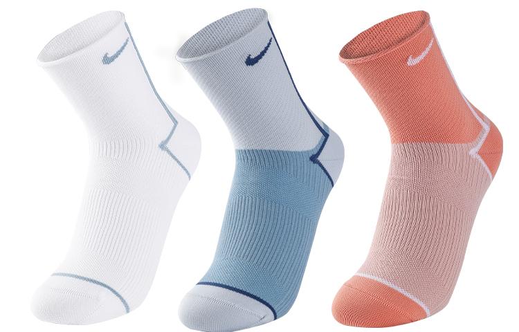 Nike Crew Socks All Unisex White Pink Blue Couple s CK6021-914 M