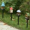 Solar LED Mushroom House Statue Decor Lamp Easy To Install Landscape Light for Patio Pathway Yard Holiday Gifts Travel Outing
