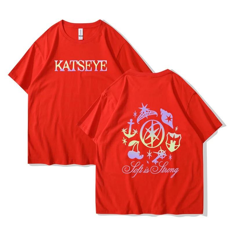 2026 Hot Katseye Funny Print T-shirt Women Men Casual Graphic Tees Tops Unisex Korean Style T Shirt Gothic Y2k Tshirt Clothes