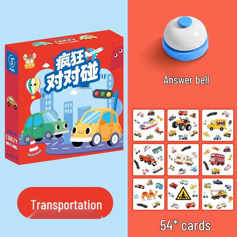 Animal Match Concentration Cards – Educational Board Game for Toddlers & Parents