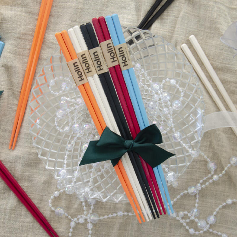 

5 Lightweight Japanese and Chinese Hexagonal PBT Pastel Antibacterial Chopsticks 5 reds